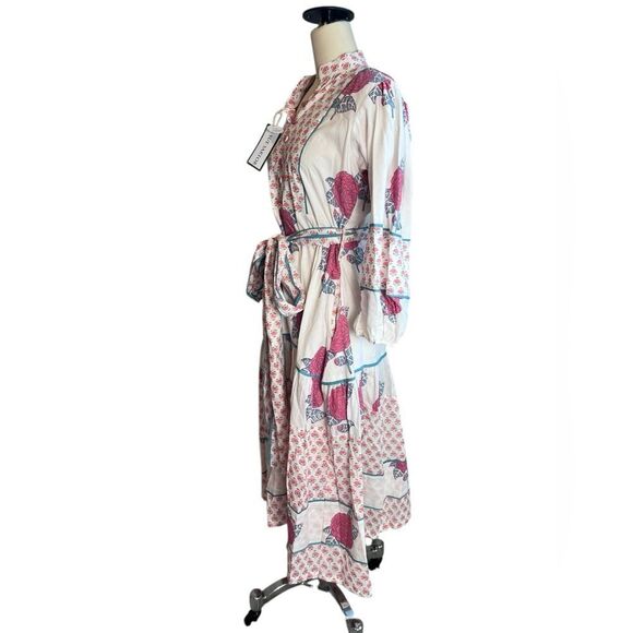 Tuckernuck Sue Sartor Exclusive Rosy Marigold Flounce Dress size medium,… - Picture 3 of 10
